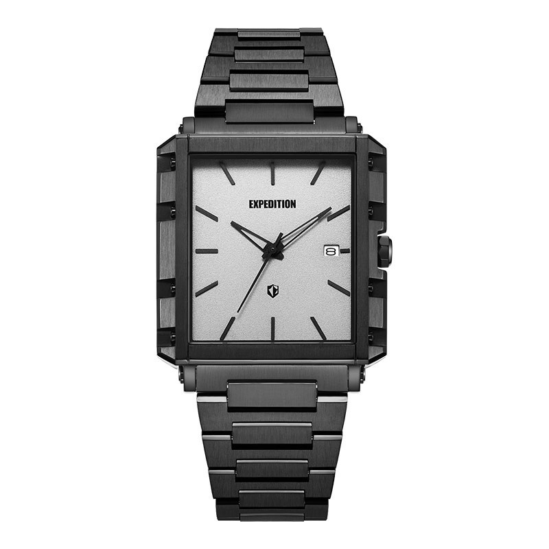 Jam Tangan Pria Expedition E 6788 MD BIPGR - Stainless Steel Hitam 42mm