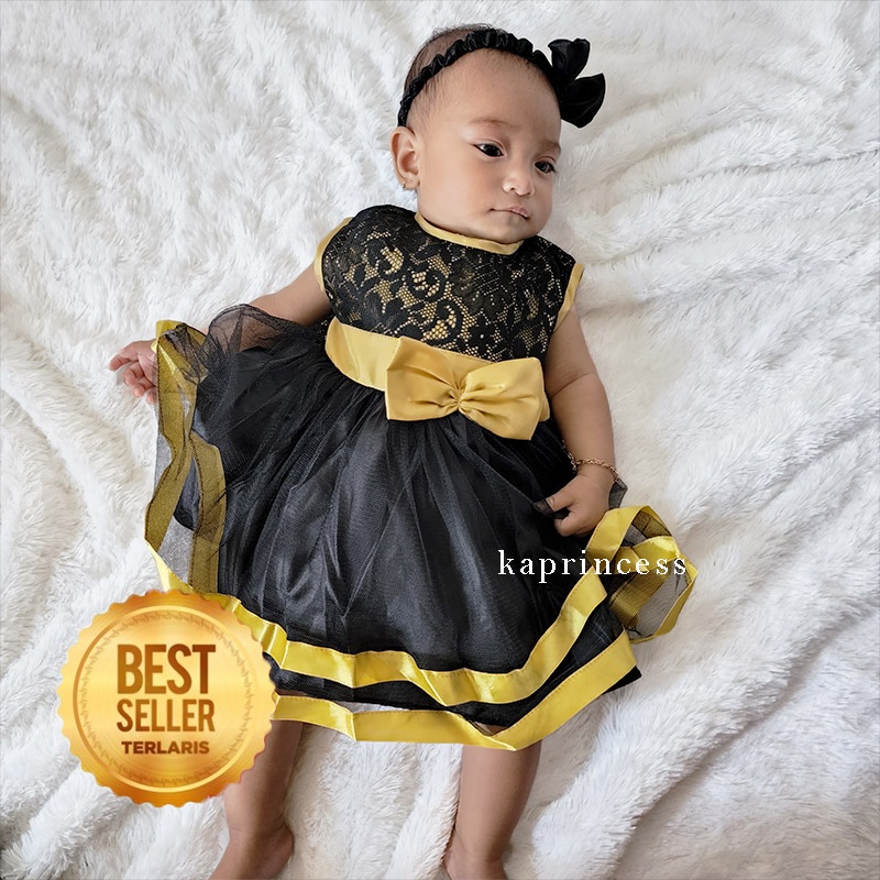 Baju Bayi Putih 6 12 Bulan Gaun Pesta Ulang Tahun Dress Baptis Bayi Gaun Aqiqah Bahan Brukat Brokat Adem Sleeveless NB NewBorn KA117