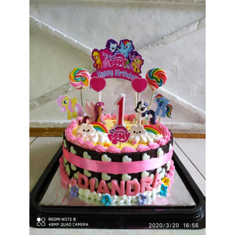 

PROMO !!! ICE CREAM TART, Karakter Little Pony, 20 cm, Tart Dalamnya 100% Ice Cream Tanpa Kue