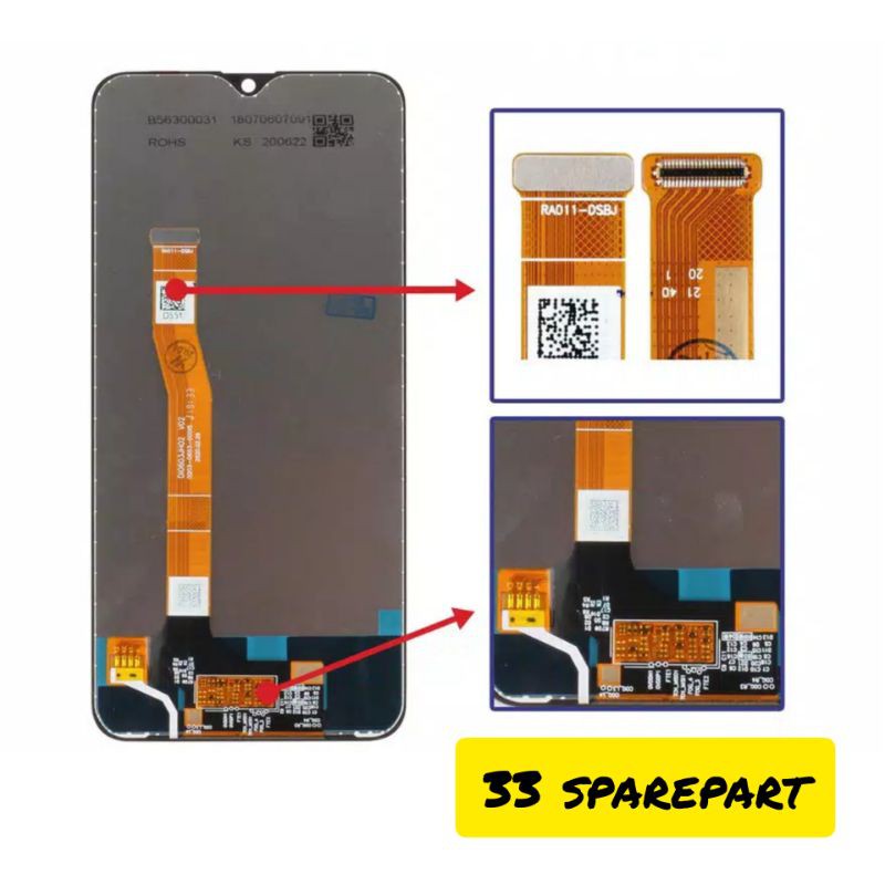 Lcd fullset / lcd touchscreen realme 3 pro / 3pro / realme x lite original complete