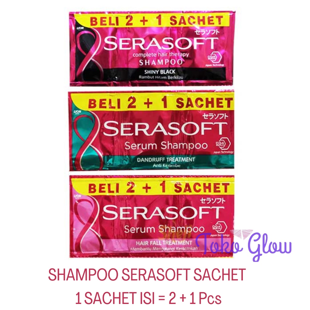 SHAMPOO SERASOFT SACHET (6 SACHET = 18 PCS X 5ML)