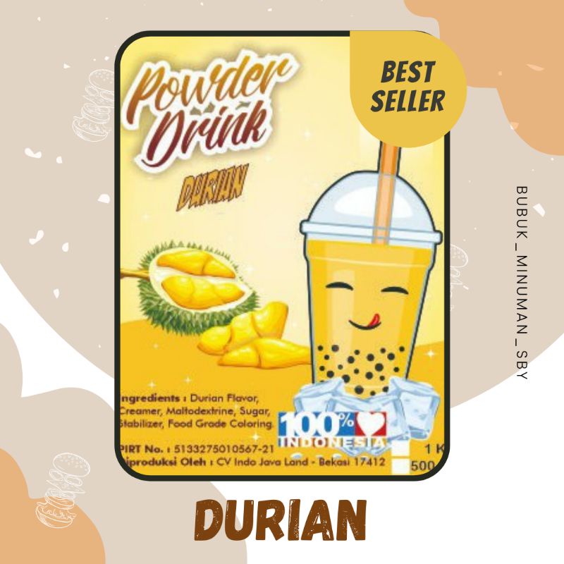 

Javaland Bubuk Minuman Rasa Durian Kemasan 1kg