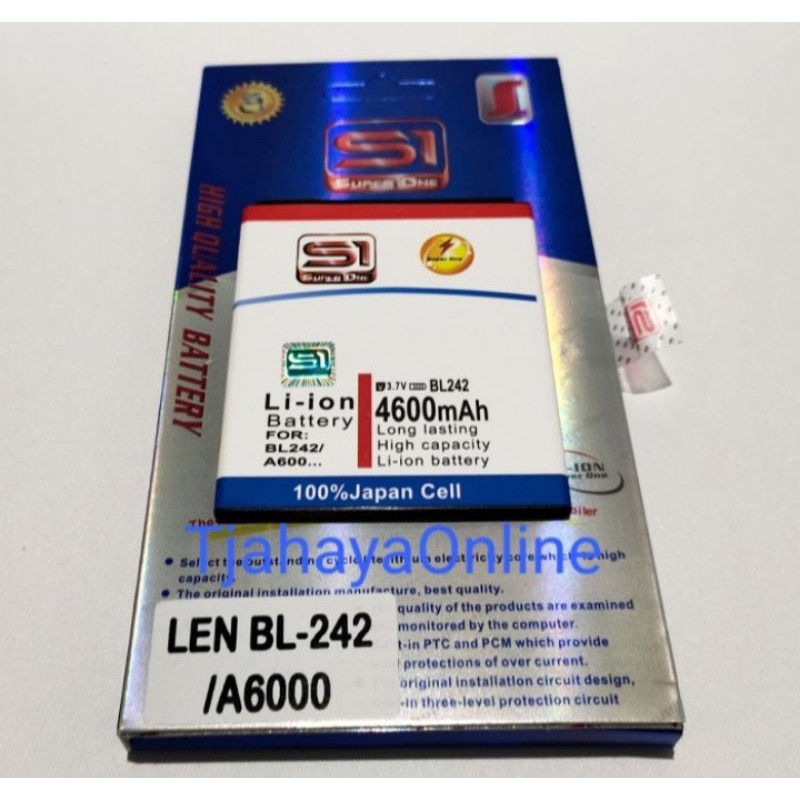 Baterai DoublePower S1 Lenovo BL-242 A6000 (4600MAH)