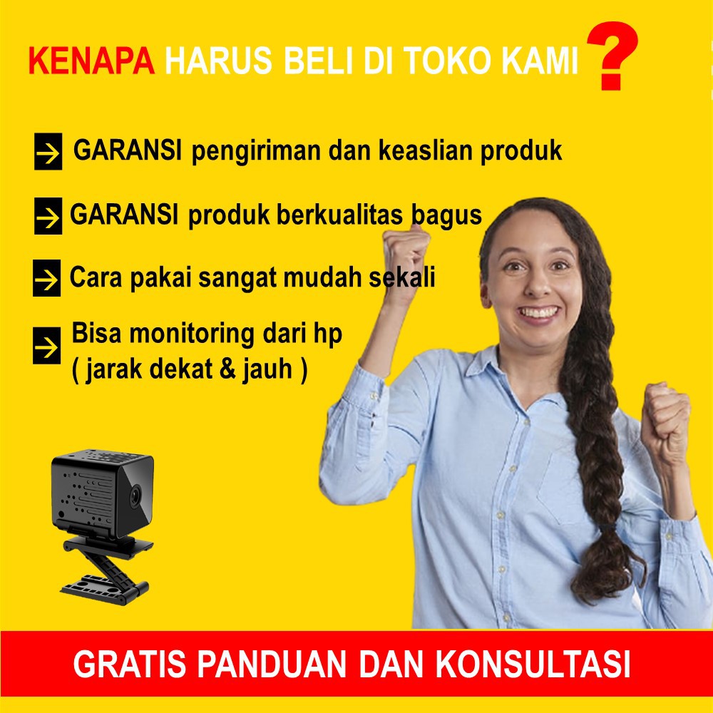 KAMERA MINI TERSEMBUNYI PENGINTAI KECIL CAMERA CCTV WIFI OUTDOOR SPY CAM TANPA KABEL FULL HD JS70