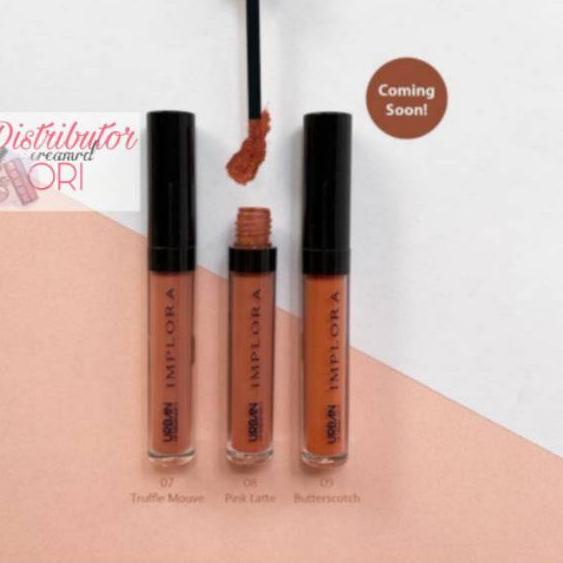 Flash Sale - Implora ✔️BPOM Urban Lip Cream Matte ( lipcream ) shade no 1 2 3 4 5 6 (2.75g)