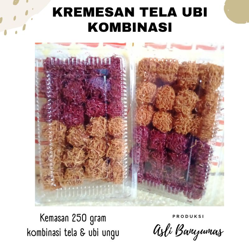 

KREMESAN TELA UBI / KOMBINASI (250GRAM) | KHAS BANYUMAS | HARGA TERJANGKAU | FREE GIFT MIN. BELANJA 30K (all item)