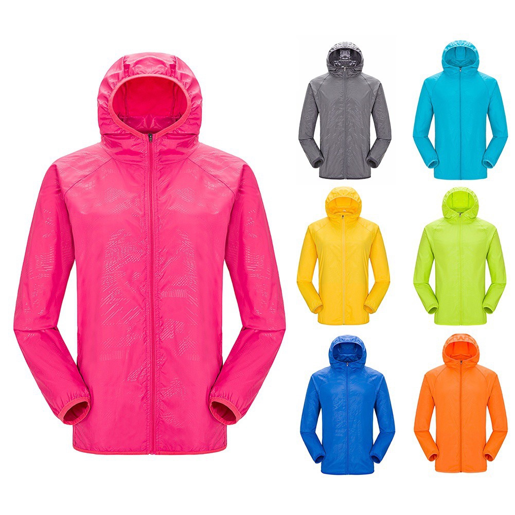 Jaket Olahraga Tipis Anti UV Anti Air untuk Dewasa/Pria