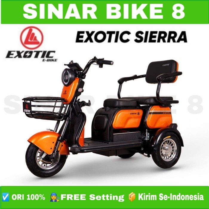 Sepeda Listrik Electric Bike EXOTIC SIERRA Electric E Bike By Pacific