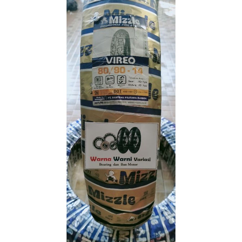 Ban Motor MIZZLE Vireo 80 / 90 ring 14 TUBELESS