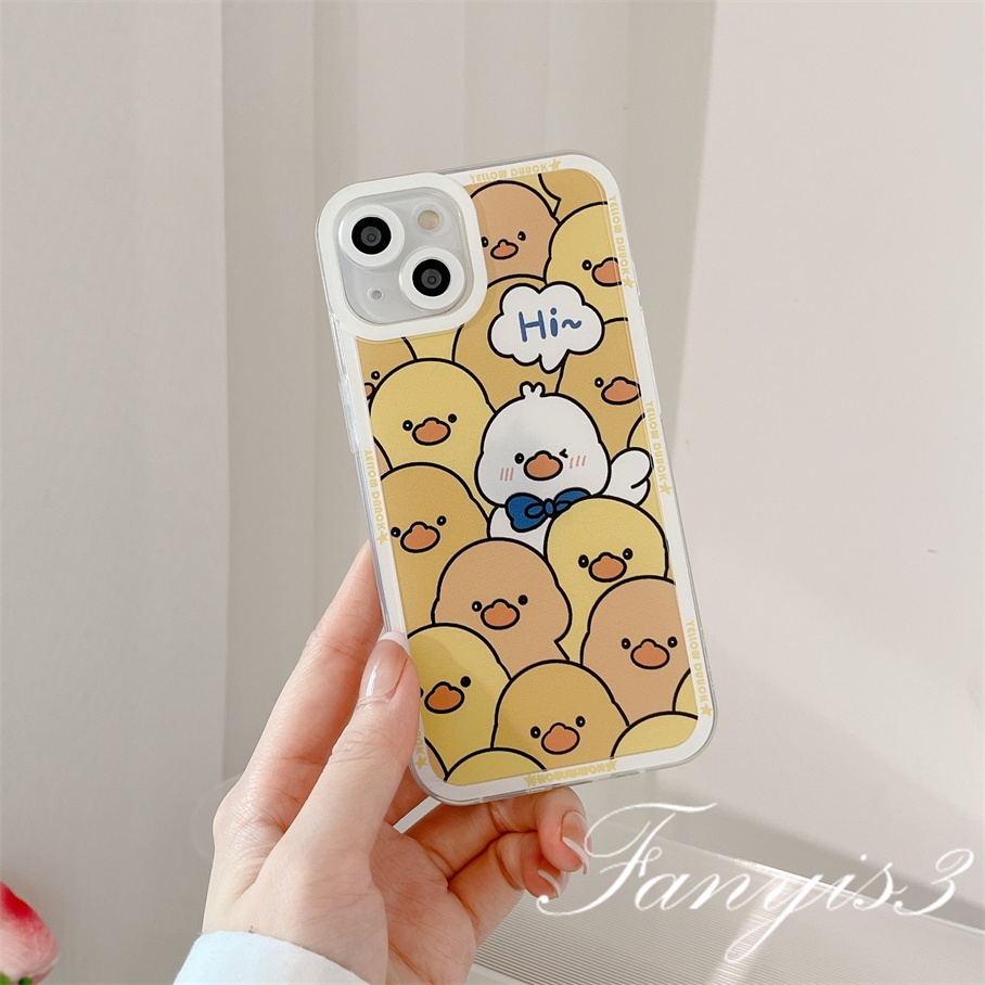 Samsung A14 A34 A54 M14 A04 A04s M23 A03 A13 A23 A33 A53 A73 A03s A02 A12 A22 A52 A72 A32 A51 A71 A50 A50s A30s A30 A20 A21s A31 A11 M53 M33 Soft Case TPU Motif Kartun Bebek Untuk