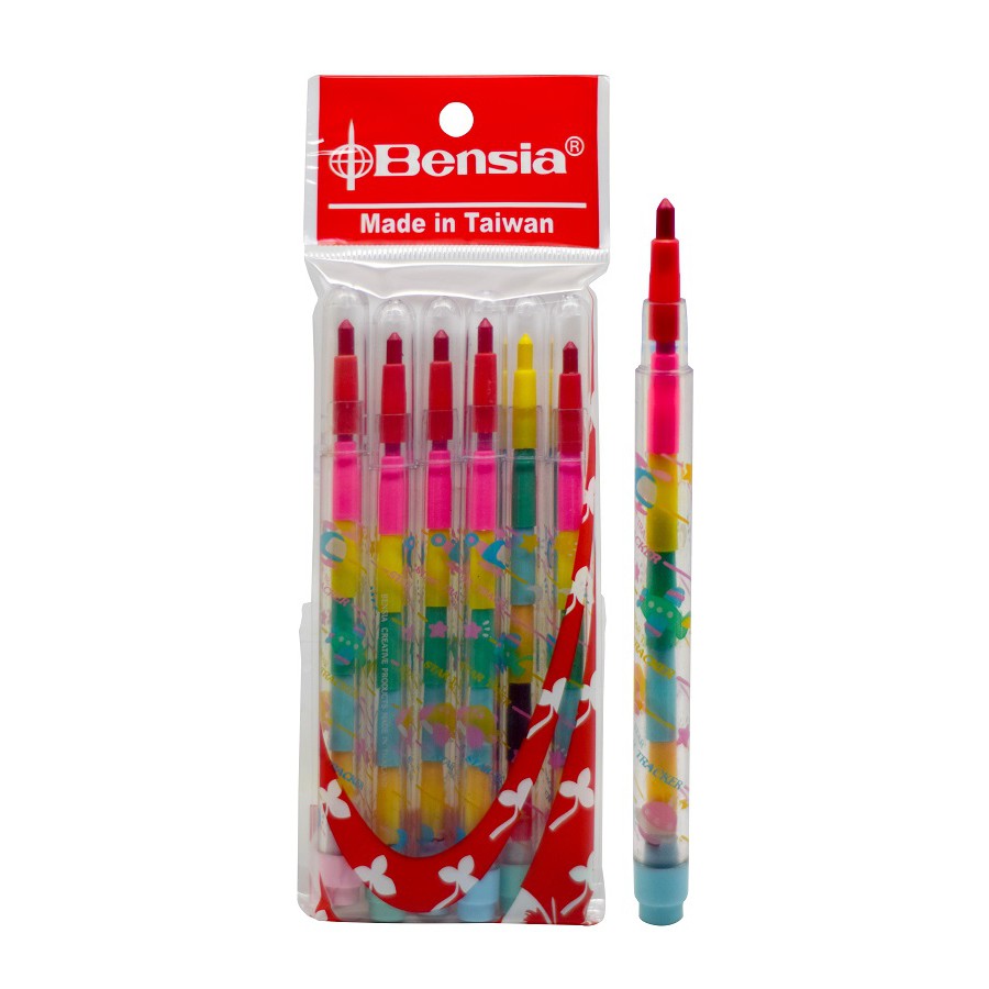 

Bensia Crayon Susun (set 6pc) PCI-707 pensil warna Anak