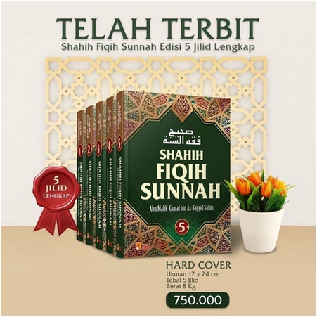 Shahih Fiqih Sunnah 1 Set (5 jilid) Hard Cover Insan Kamil