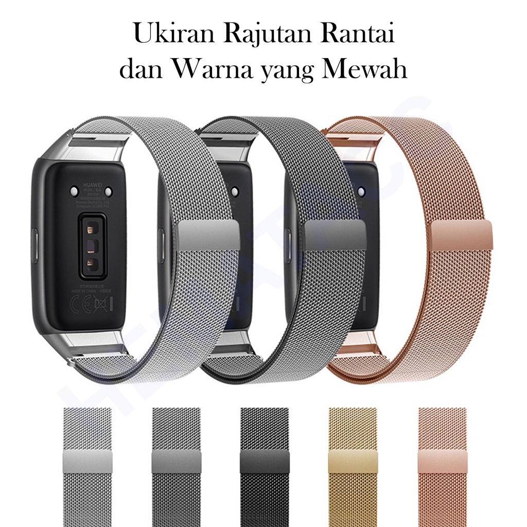 Strap Huawei Band 6 / Honor Band 6 Stainless Steel Metal Hematacc