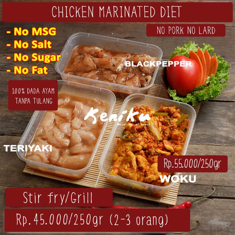 

Chicken Marinated DIET (Ayam Marinasi Diet)