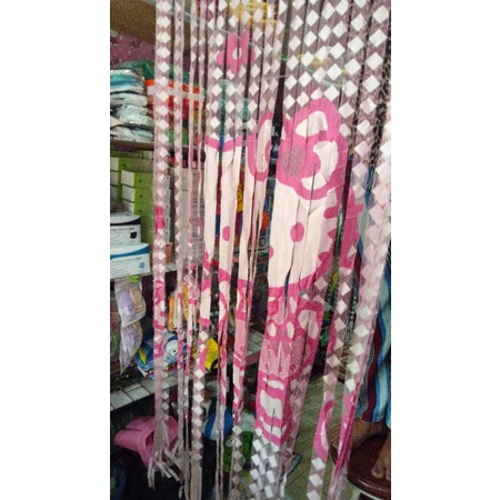 tirai magnet nyamuk tirai pengaman dari nyamuk tirai benang karakter premium tirai benang motif kara