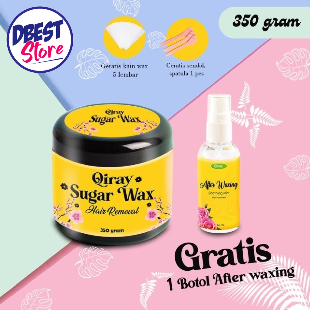 [ FREE AFTER  WAXING ] QIRAY Sugar Wax Waxing Kit Penghilang Bulu Rambut Bulu Ketiak Bulu Kaki Tangan Permanen