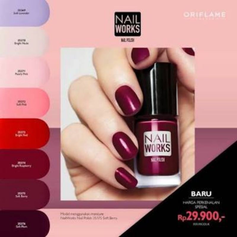 COLOURBOX Nail Polish(kutek) soft berry
