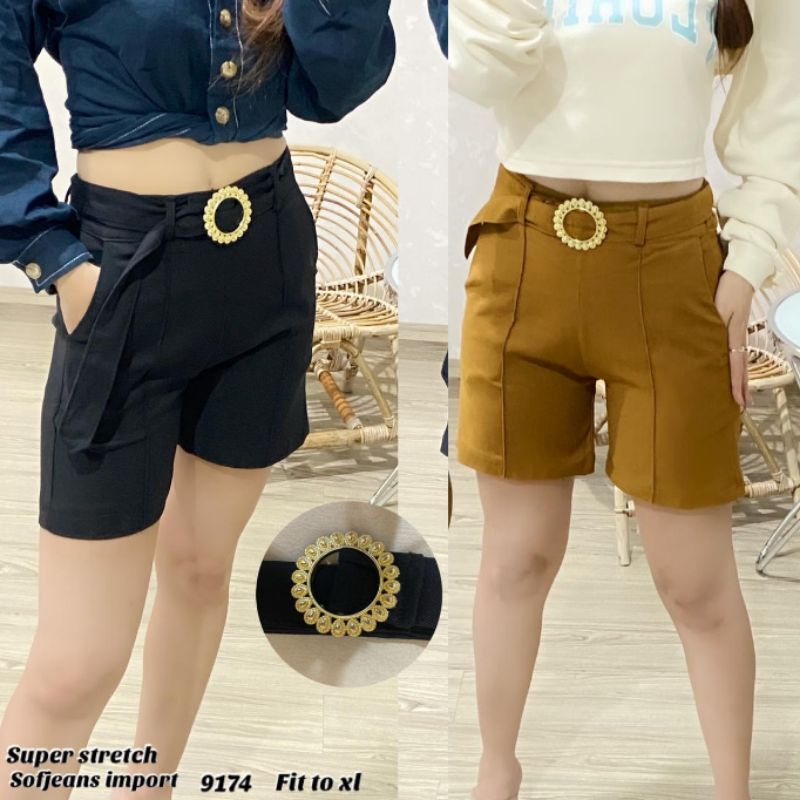 Hot Pant Import SoftJeans Strecth