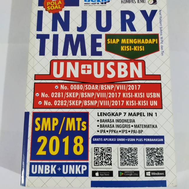 Injury Time UN+USBN SMP/MTs 2018