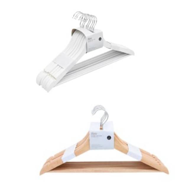 AZKO Kris Stora Hanger Kayu 8 Pcs Hanger Baju Kapstok