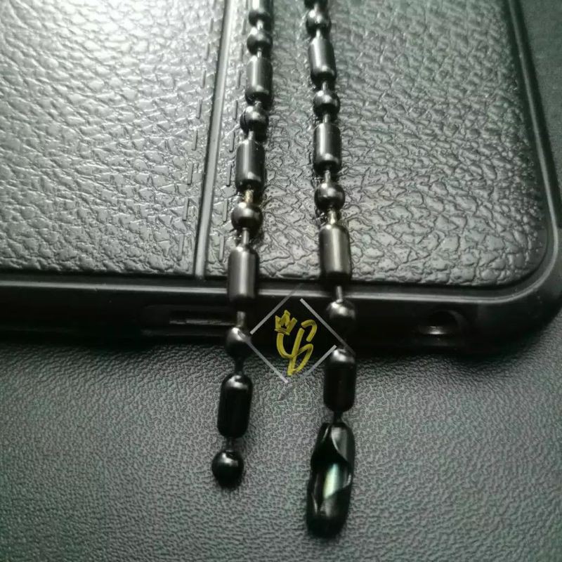 Rantai Kalung Titanium untuk LSW dan LSM MCI Warna Hitam