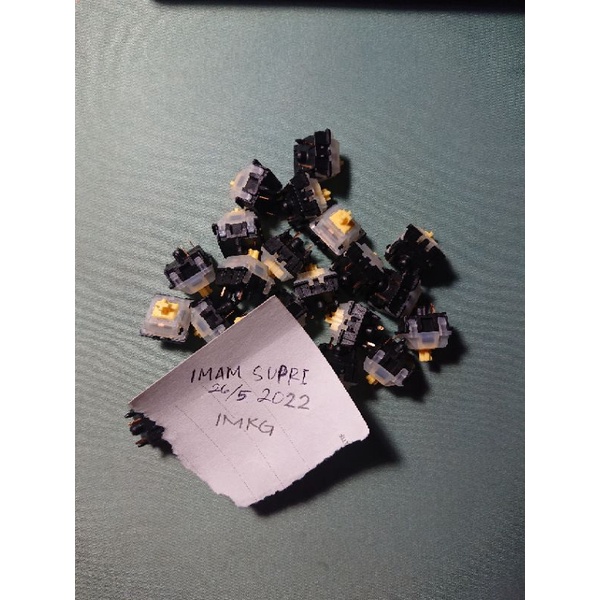 Gateron Yellow KS3X47 lubed 30pcs