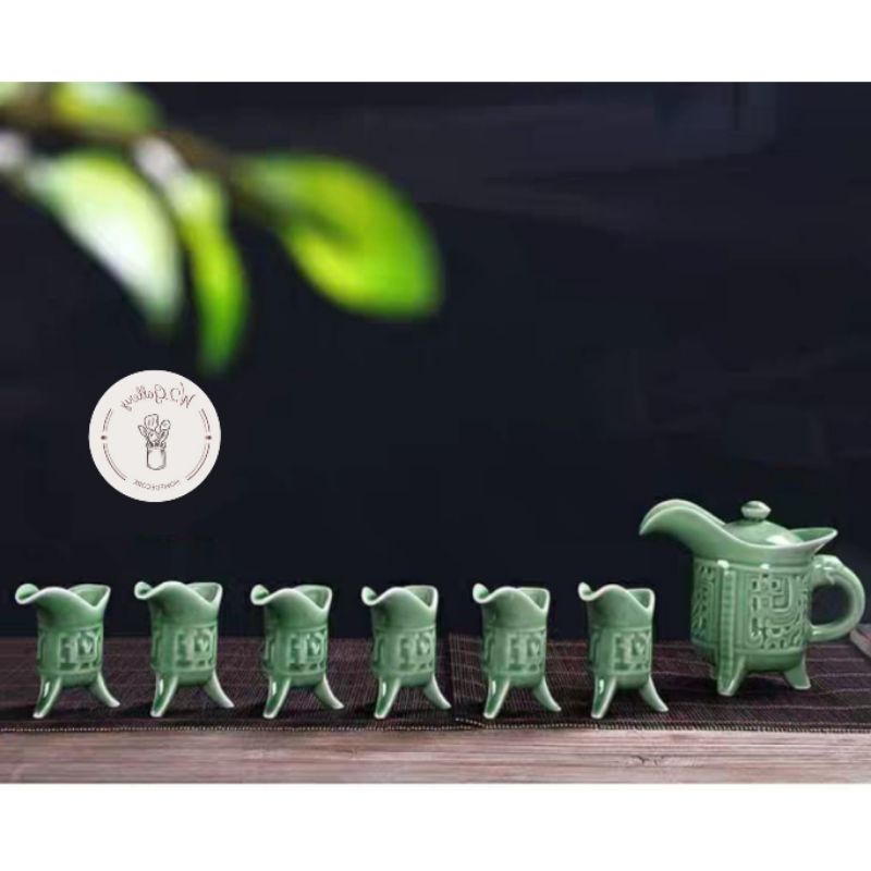 Tea set jadul/tea set kerajaan/tea set kuno/tea set keramik