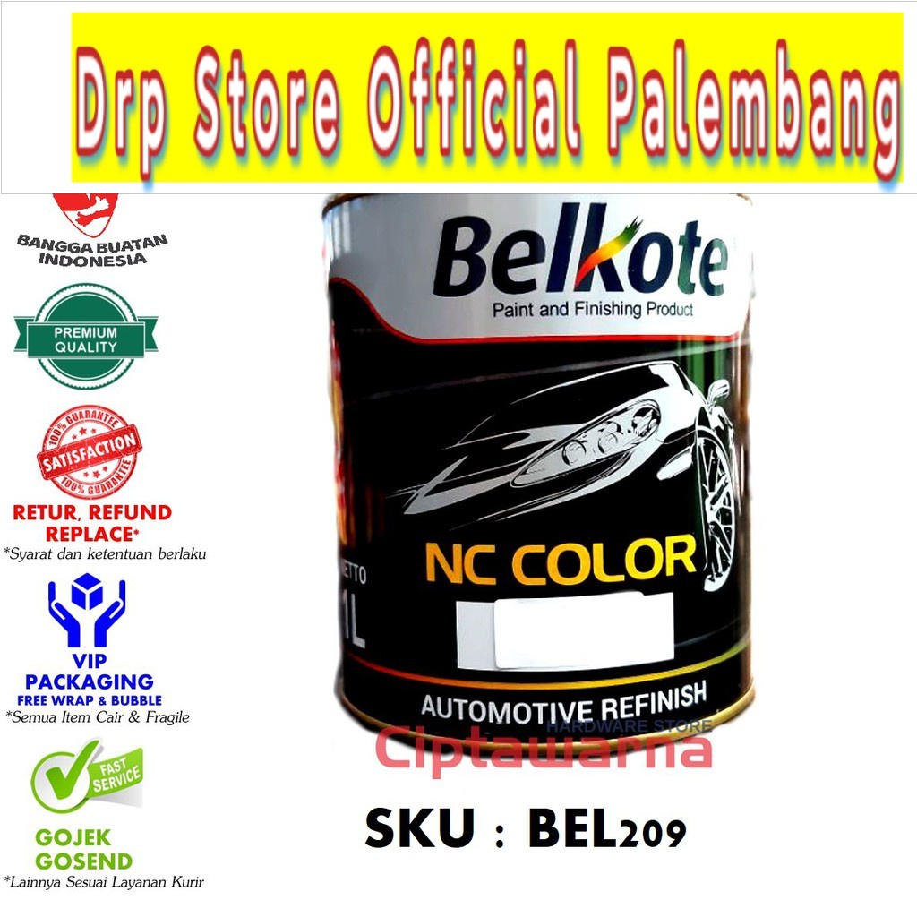 Cat Belkote NC Color 209 Black Mica 1L