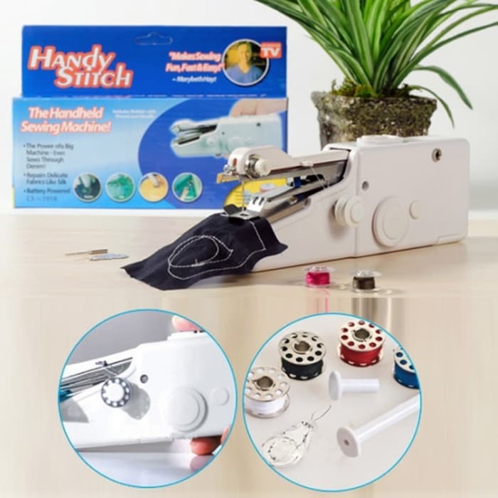 Handy Stitch Mesin Jahit Mini Portable Original Mesin Jahit Kekinian Model Praktis Mudah Di Pakai