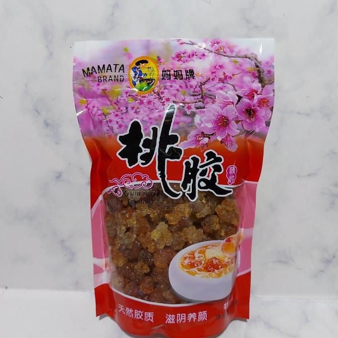 

(COD) Mamata Brand Peach Gum Resin 500 gram Thao Jiao ( bukusan pink )