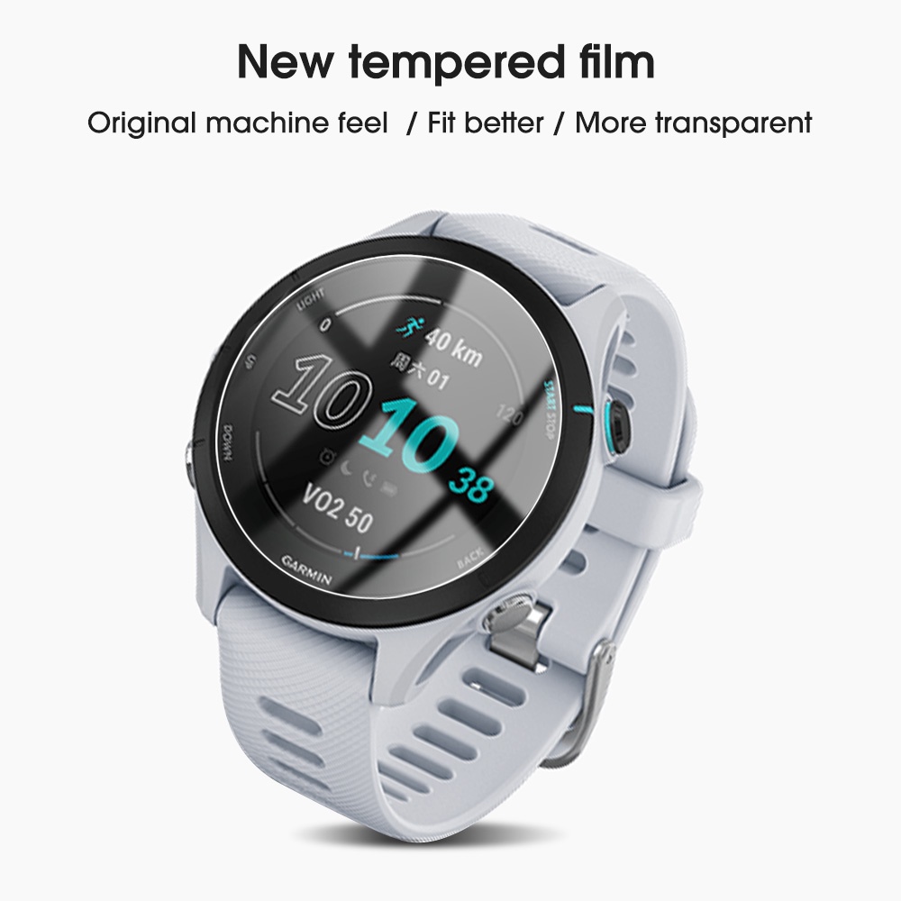 Tempered Glass Pelindung Layar Smartwatch Garmin Forerunner 255S