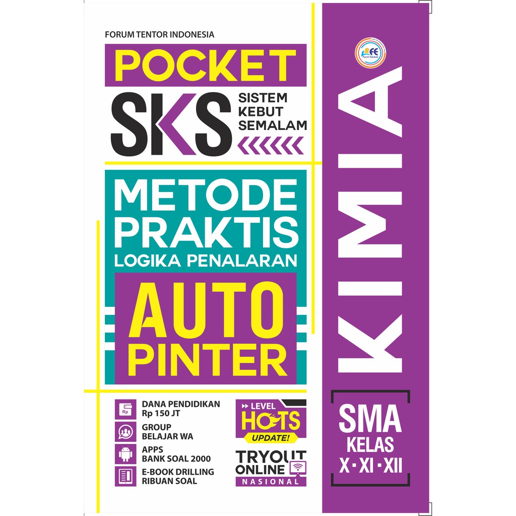 

BUKU POCKET SKS KIMIA SMA KELAS X, XI, XII - ORI