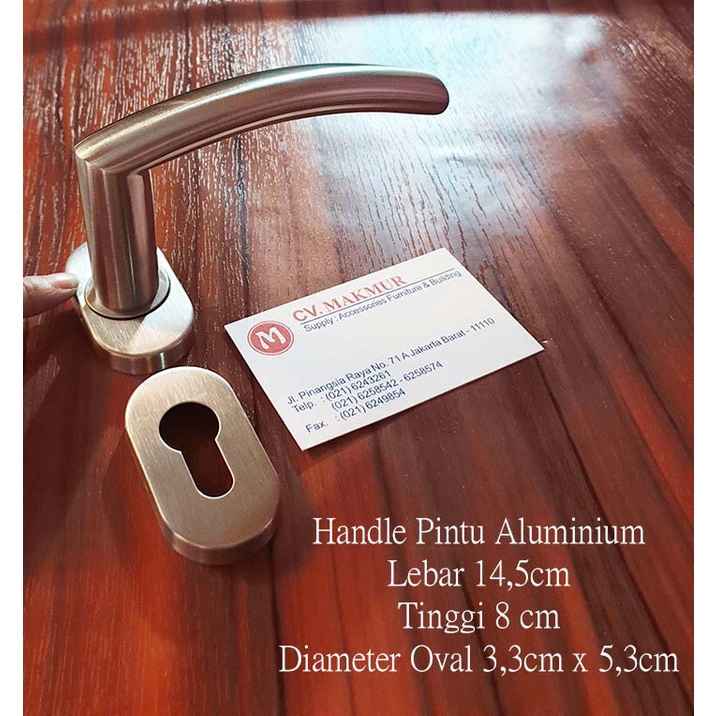 Handle Pintu / Gagang / Kunci pintu Aluminium minimalis 820 Stainless