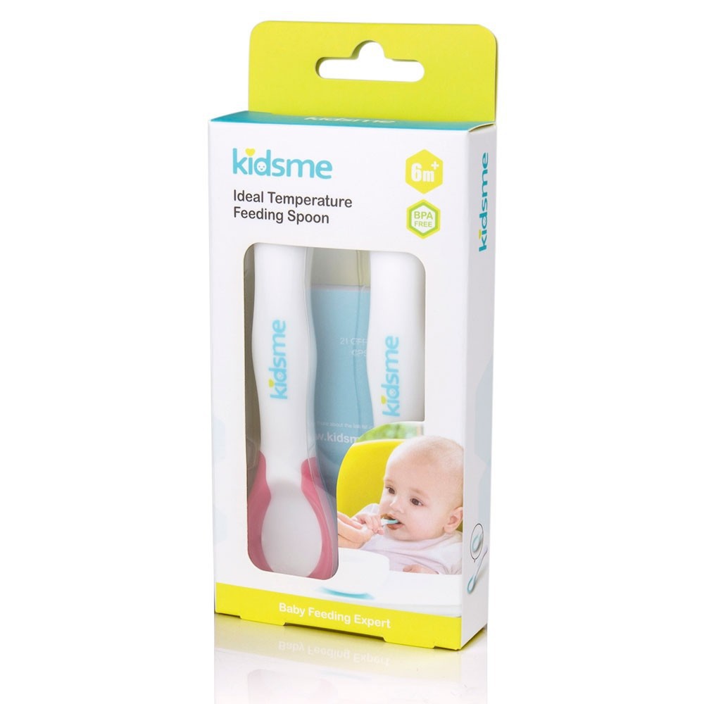 Makassar! Kidsme Ideal Temperature Feeding Spoon 2 pcs