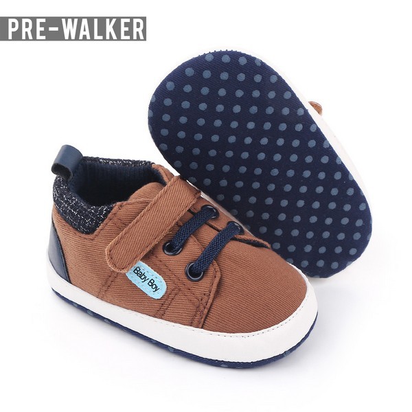 Sepatu Prewalker Baby - Sepatu Bayi Laki Laki Lembut Anti Slip S1169