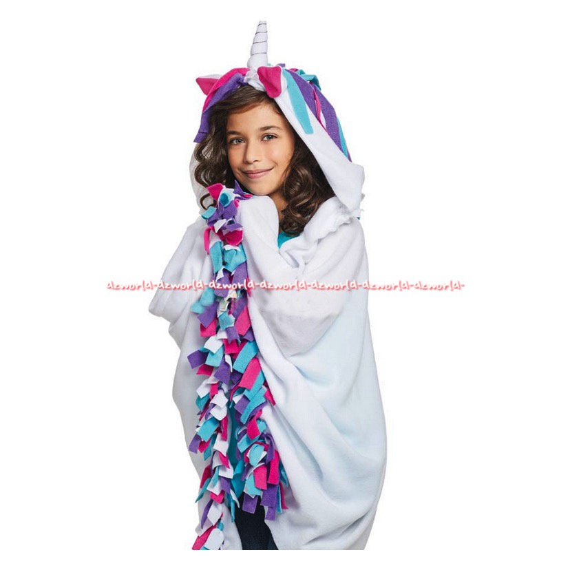 Make It Real Unicorn Hoodie Blanket Mainan Kreasi Anak Membuat Selimut Kuda Poni Uni Corn Makeitreal