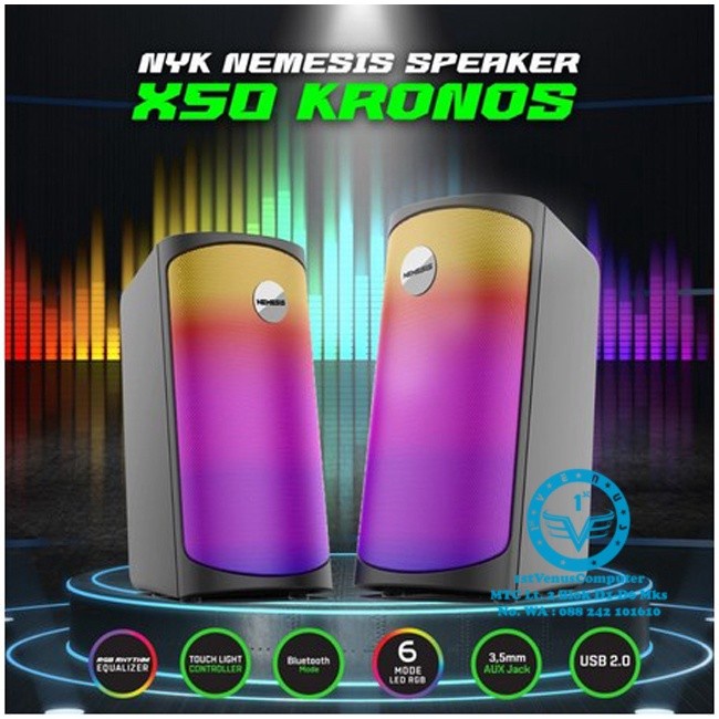 SPEAKER GAMING RGB WAVE NYK KRONOS X50 BLUETOOTH RHYTHM / SPK08-NYK