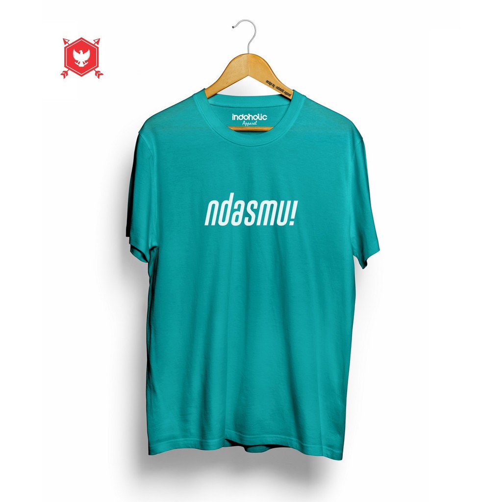 Indoholic Atasan Baju Pakaian Pria Cowok wanita Kaos Distro Murah terbaru Combed 100% Original Ndasmu