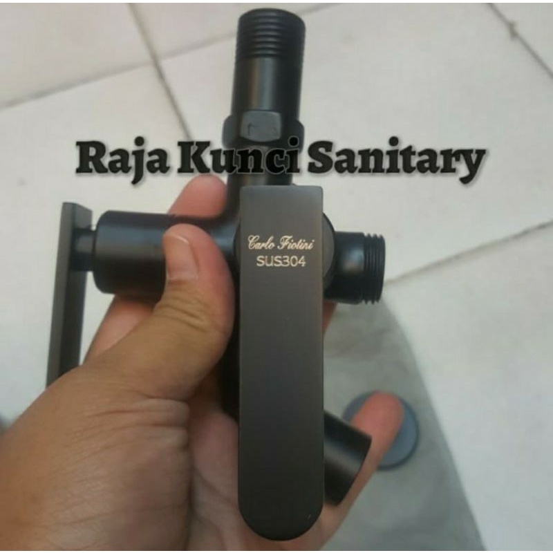 Kran Cabang Stainless SUS 304 Hitam Black/Kran Shower Hitam Black/Kran Double/Kran Dinding