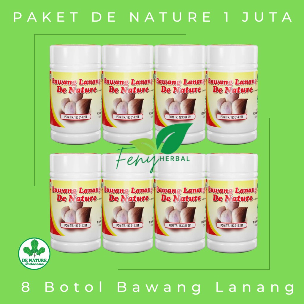 Paket Reseller | Paket Usaha Obat Herbal | Paket De Nature 1 Juta | 8 Botol Bawang Lanang Original
