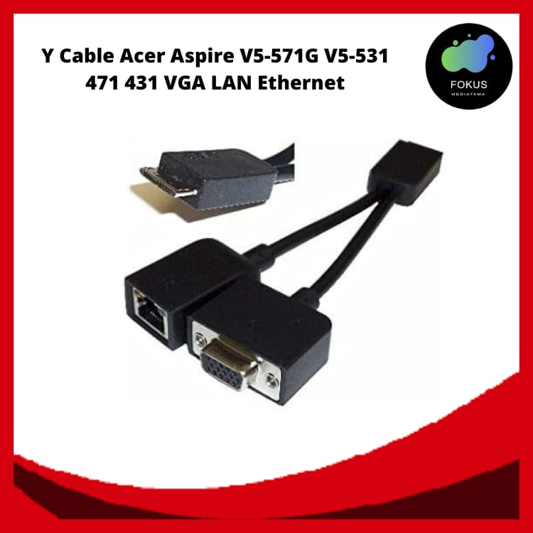 Y Cable for Acer Aspire seri V5-571G V5-531 471 431 VGA LAN Ethernet 14518