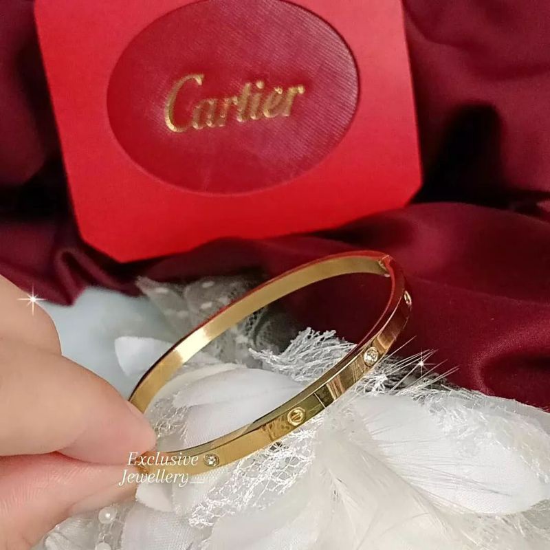 Gelang bangle permata Tittanium