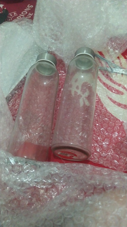 Botol Minum Kaca / Ukuran 500ml / Round Bottle / Besar