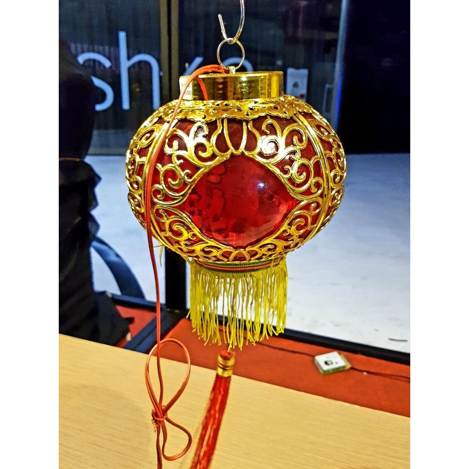 LAMPU LAMPION AKRILIK BESAR DEKORASI IMLEK HIASAN LAMPION KACA