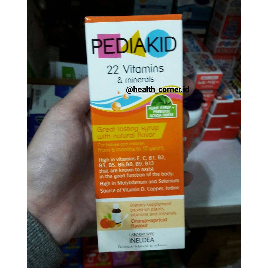 Pediakid 22 Vitamin &amp; Minerals 125ml - Kids Liquid Multivitamin