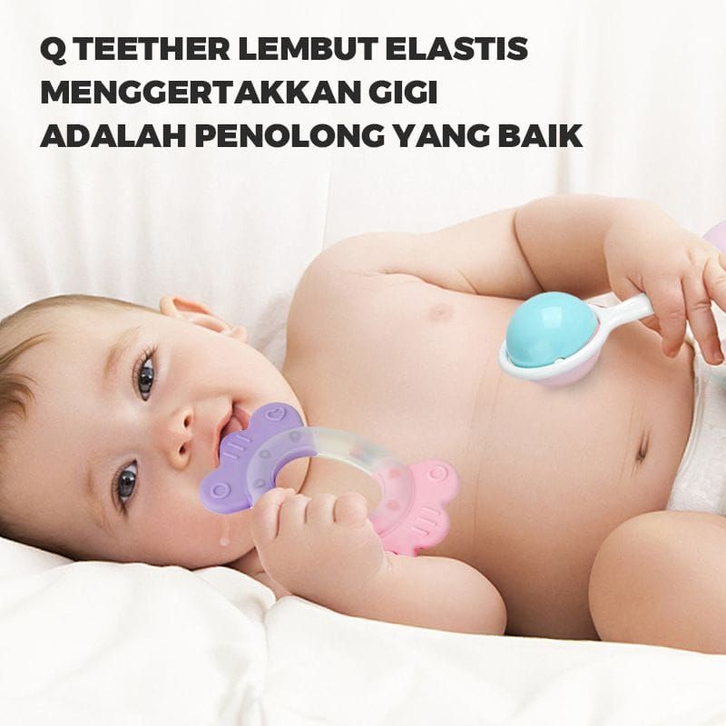 Mainan Rattle Teether Bayi Premium Model Baru Aneka Model