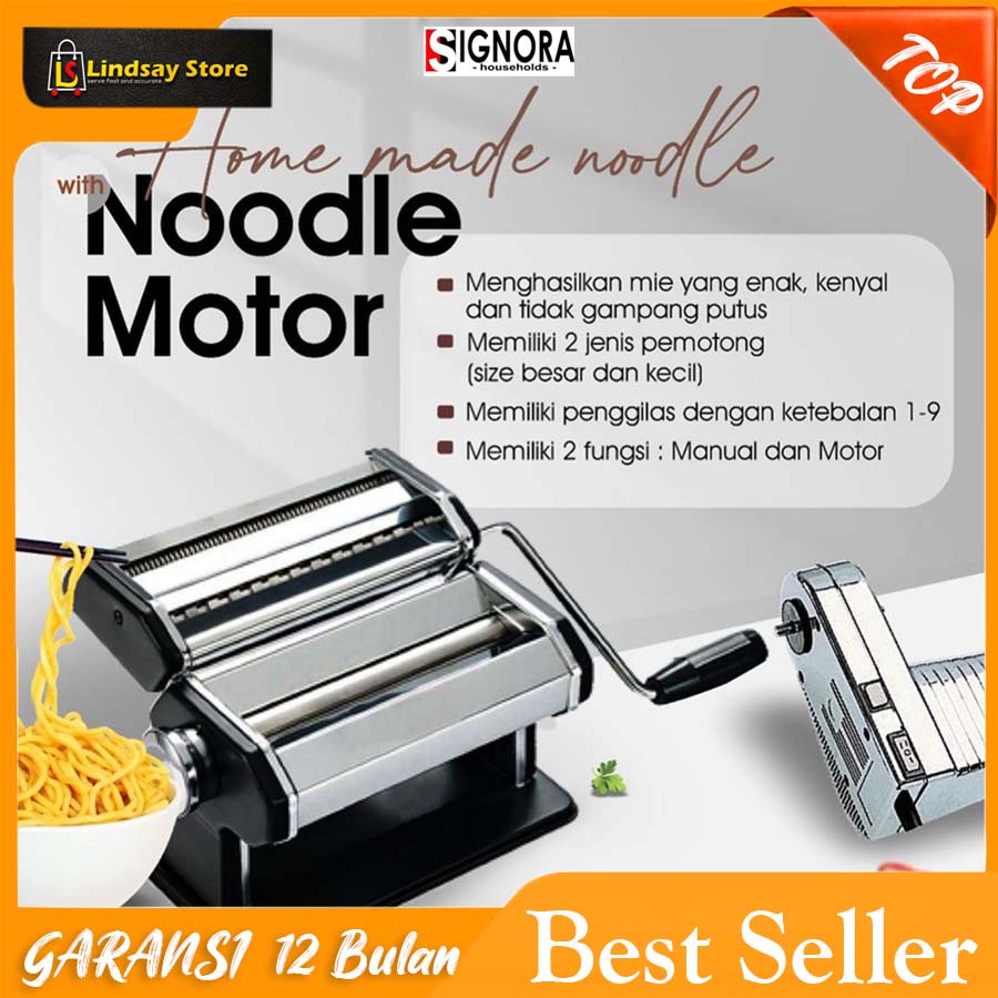 SIGNORA - Noodle Motor (GARANSI RESMI) Plus Bonus penggiling Mie Pembuat mie Mesin Pembuat Mie