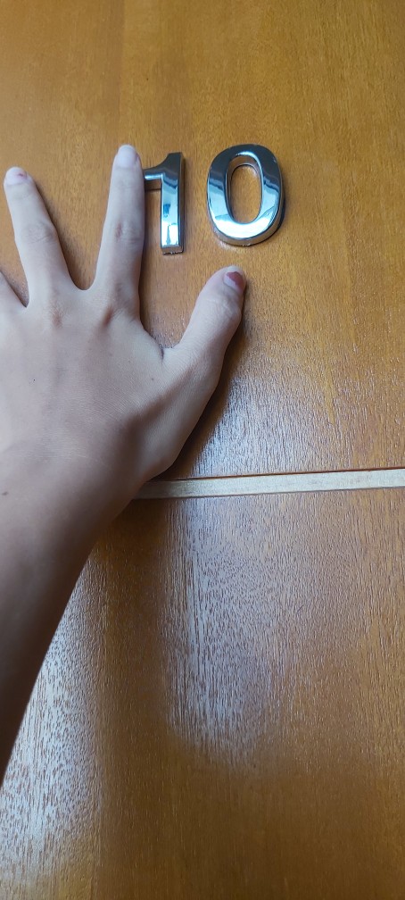 Plat Sign Nomor Pintu/alamat Rumah Modern Desain Angka Arab 0-9 Glossy