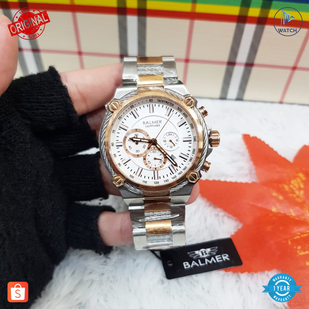 JAM TANGAN PRIA WANITA | RANTAI | KULIT | KARET | MURAH | PRIA BALMER ORIGINAL B.7977 STAINLESS STEE