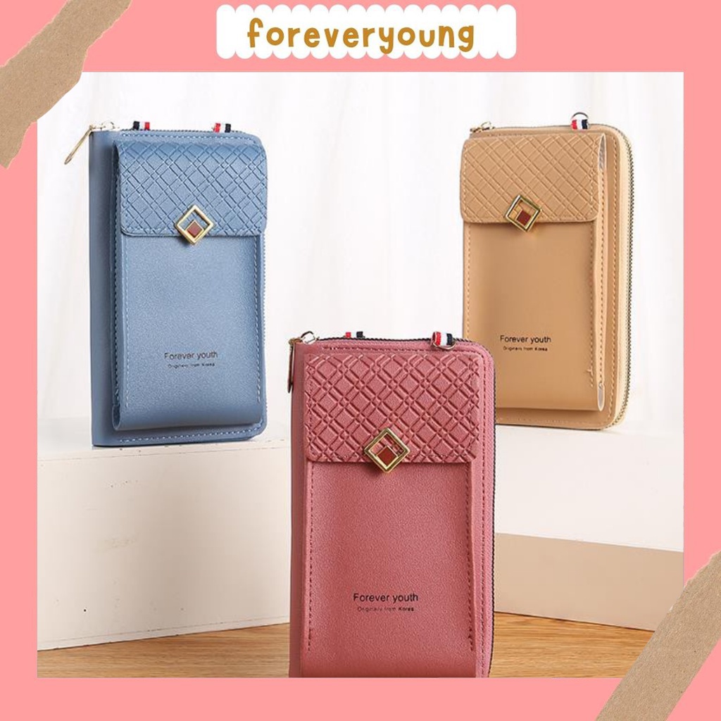 ( Fy ) Dompet Hp Panjang Wanita Free Tali Dompet HP Import Real Pict ForeverYoung